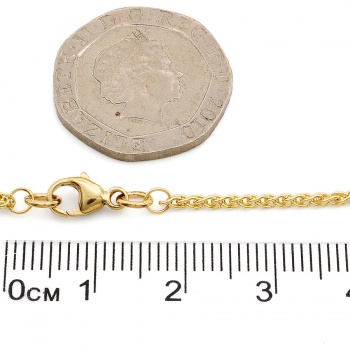 9ct gold 8 inch spiga Bracelet